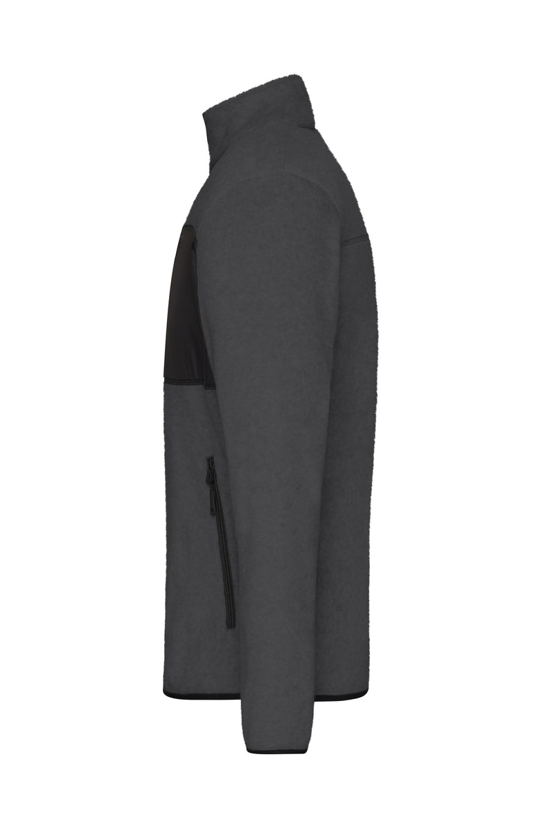 Laden Sie das Bild in Galerie -Viewer, Herren Fleecejacke im Materialmix - JN1312
