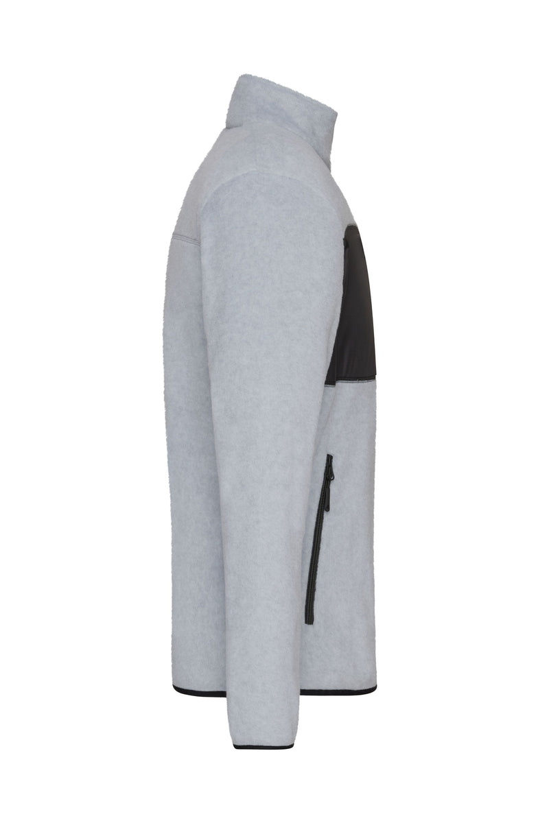 Laden Sie das Bild in Galerie -Viewer, Herren Fleecejacke im Materialmix - JN1312
