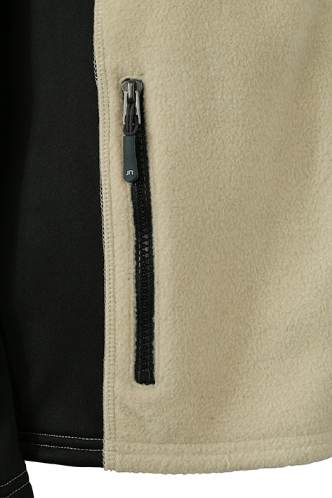 Laden Sie das Bild in Galerie -Viewer, Strapazierfähige Fleece Jacke im Materialmix - JN841
