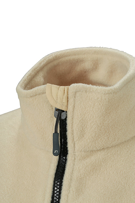Laden Sie das Bild in Galerie -Viewer, Strapazierfähige Fleece Jacke im Materialmix - JN841
