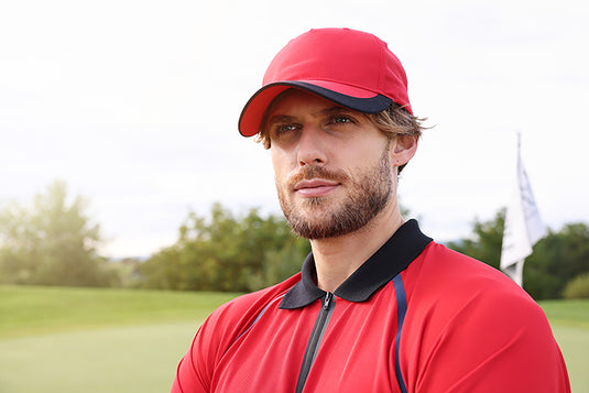 Sportliche 5 Panel Cap aus weicher Microfaser - MB6245