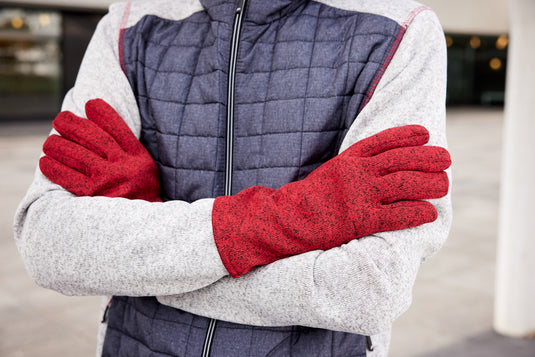 handschuhe strick fleece Pflegeleichte Strickfleece-Handschuhe